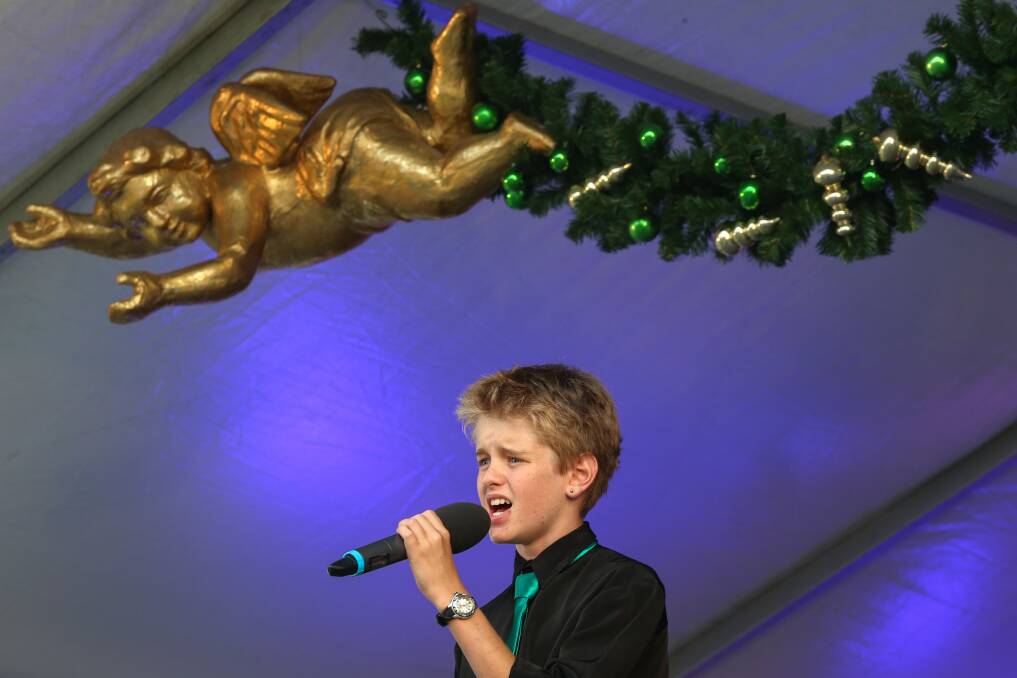 Kye Meizer performs at Reddall Reserve. Picture: ADAM McLEAN