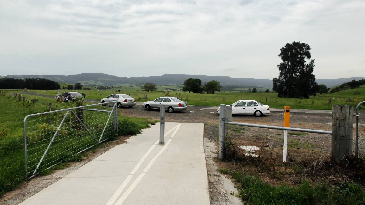 The end of the Jamberoo cycleway. Picture: SYLVIA LIBER