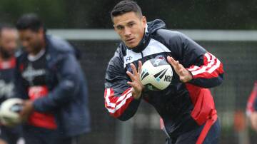 Sonny Bill Williams trains at Moore Park. Picture: ANTHONY JOHNSON
