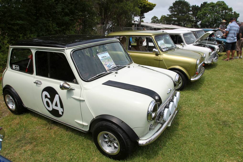 Minis in the Gong Show and Shine at Kembla Grange. Picture: GREG TOTMAN