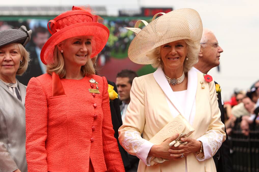 Camilla, Duchess of Cornwall, and Fiona Burn. Picture: GETTY IMAGES