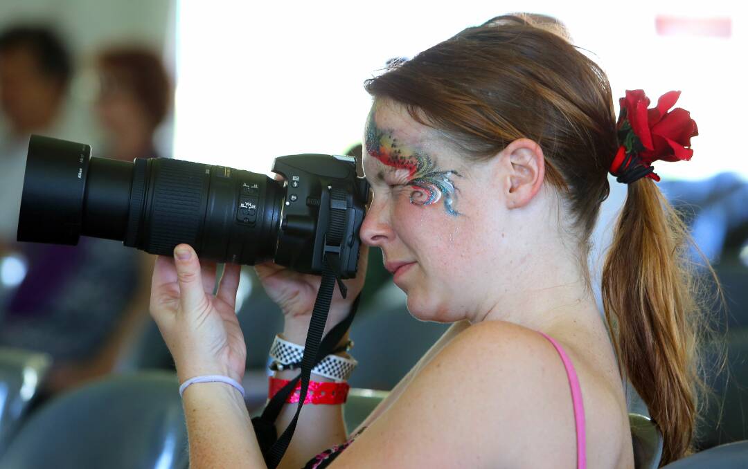 Photographing the Miss Chiefs at Bulli Showground. Picture: KIRK GILMOUR
