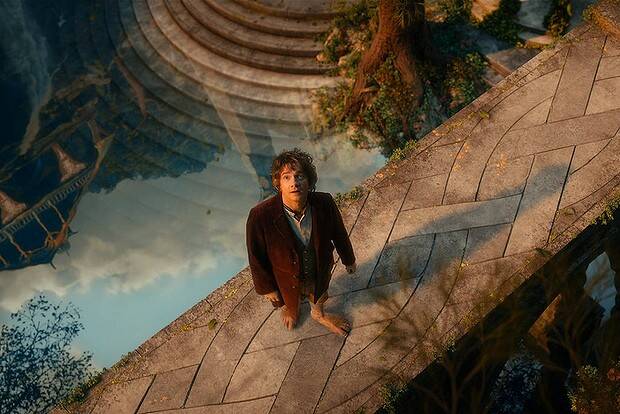 Martin Freeman as the Hobbit Bilbo Baggins in The Hobbit: An Unexpected Journey.