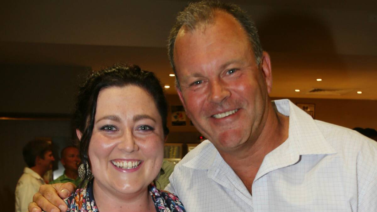 Sara Starr and John Turner at Wollongong Golf Club.
