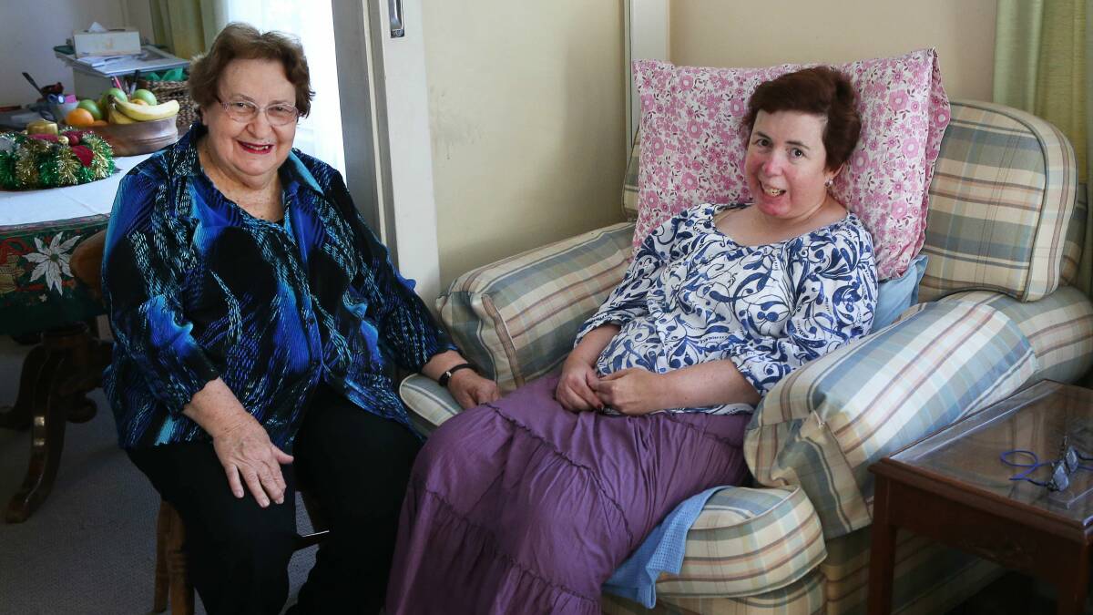 Jeannette Quilty with her daughter Josie, who has an intellectual disability. Picture: KIRK GILMOUR