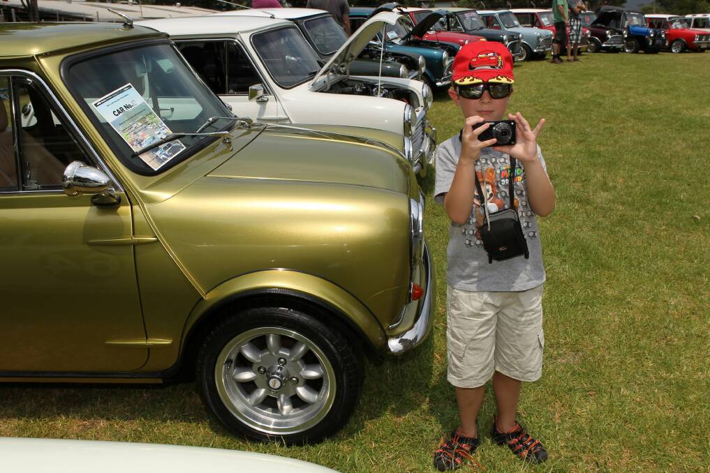 Alex at Minis in the Gong Show and Shine. Picture: GREG TOTMAN