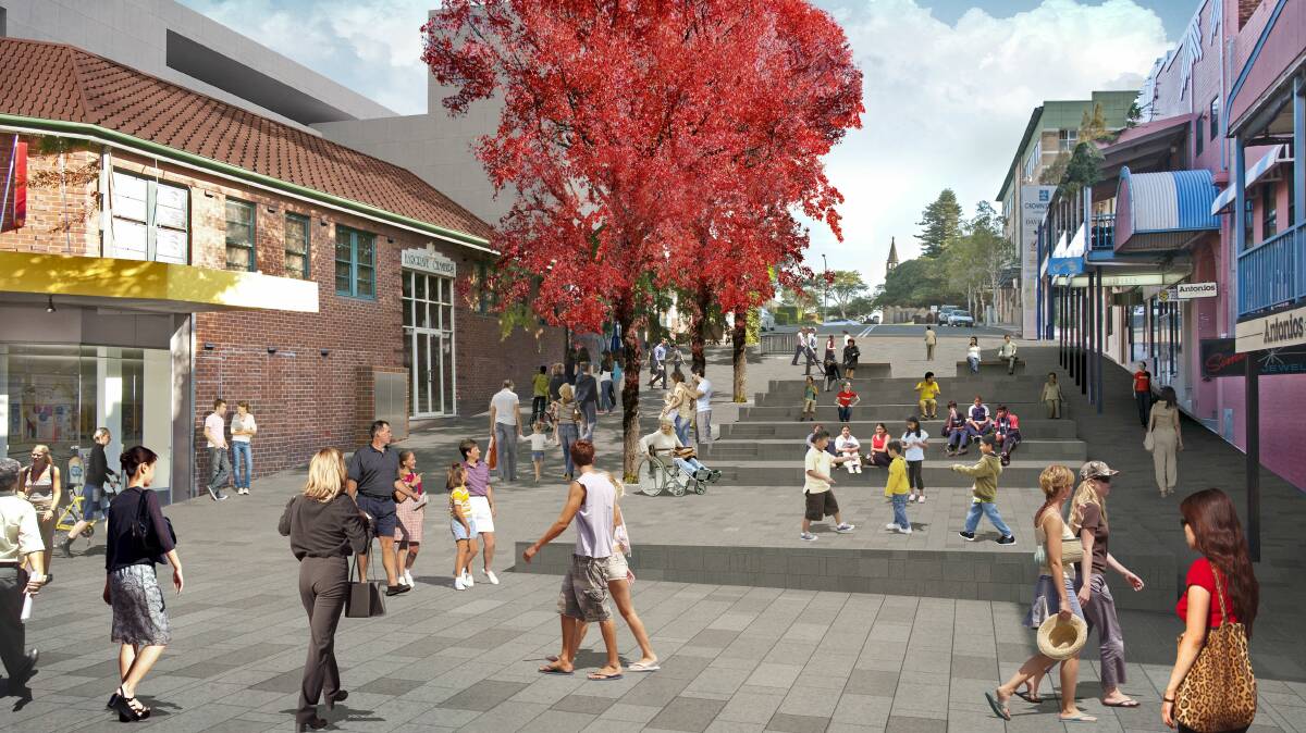 An artist's impression of the revamped Crown Street Mall.