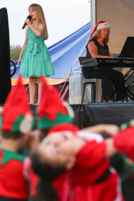 Emma Collins performs at Reddall Reserve. Picture: ADAM McLEAN