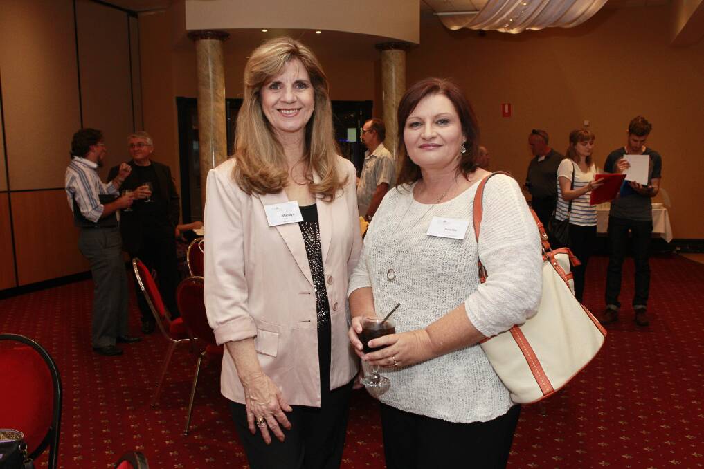 Maralyn Young and Janette Davidson at The Hive launch.