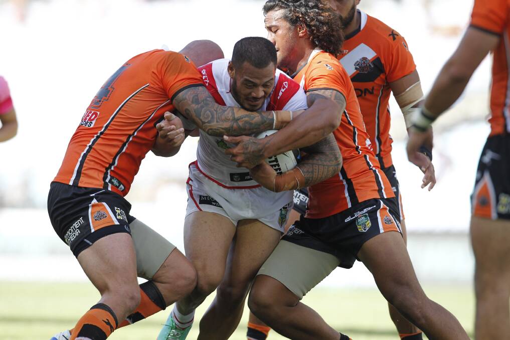 Dragons v Tigers at ANZ stadium. Pictures: CHRISTOPHER CHAN, GETTY IMAGES