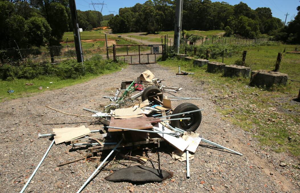 Near the spectators' entry to the Mount Kembla Dirt Bike Complex. Picture: KIRK GILMOUR