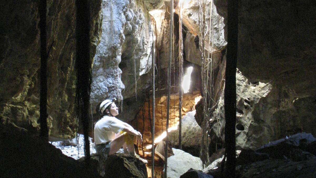 Caving is physically and mentally challenging but also takes you to some beautiful places. Picture: ROBERT KERSHAW