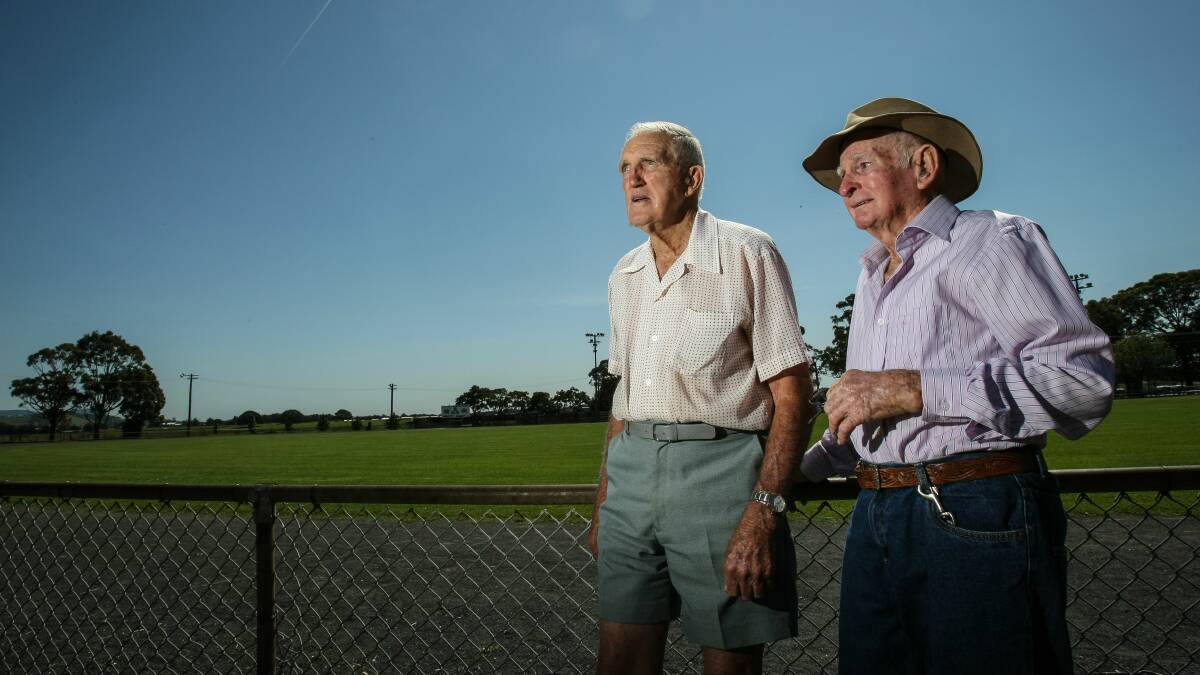 Albion Park Show Society life members Colin Cook and Rob Ewin. Picture: DYLAN ROBINSON