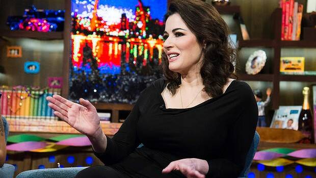 Nigella Lawson on the set of the TV Show Watch What Happens Live earlier this year. Photo: Bravo