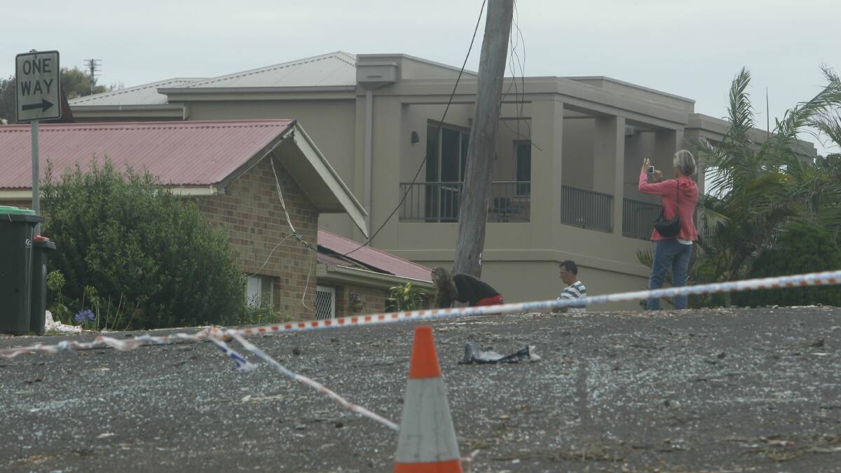Some of the battered houses in Kiama. Picture: DAVID TEASE