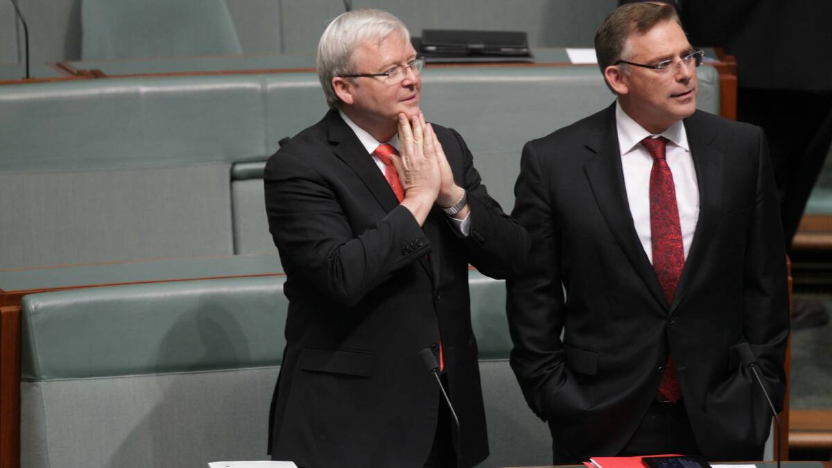 if Labor's poll results worsen, worried MPs may look to return Kevin Rudd to the Prime Ministership.
