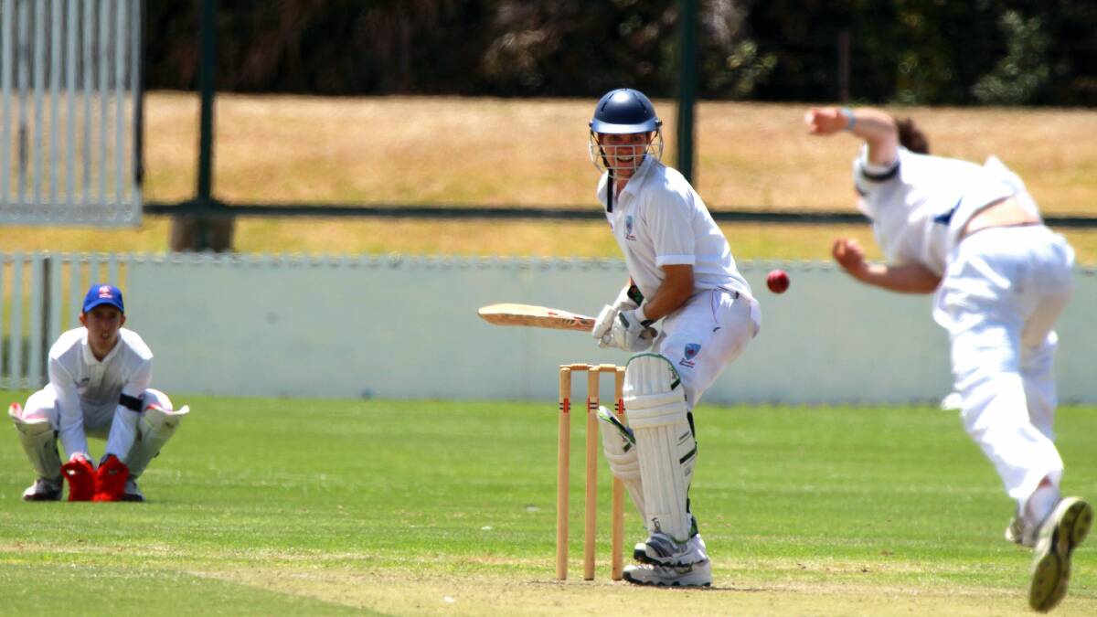 Illawarra's Joe McDevitt batting against Western Zone 