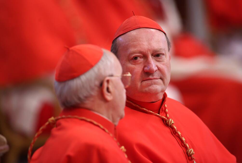 7. Cardinal Gianfranco Ravasi of Italy (right).