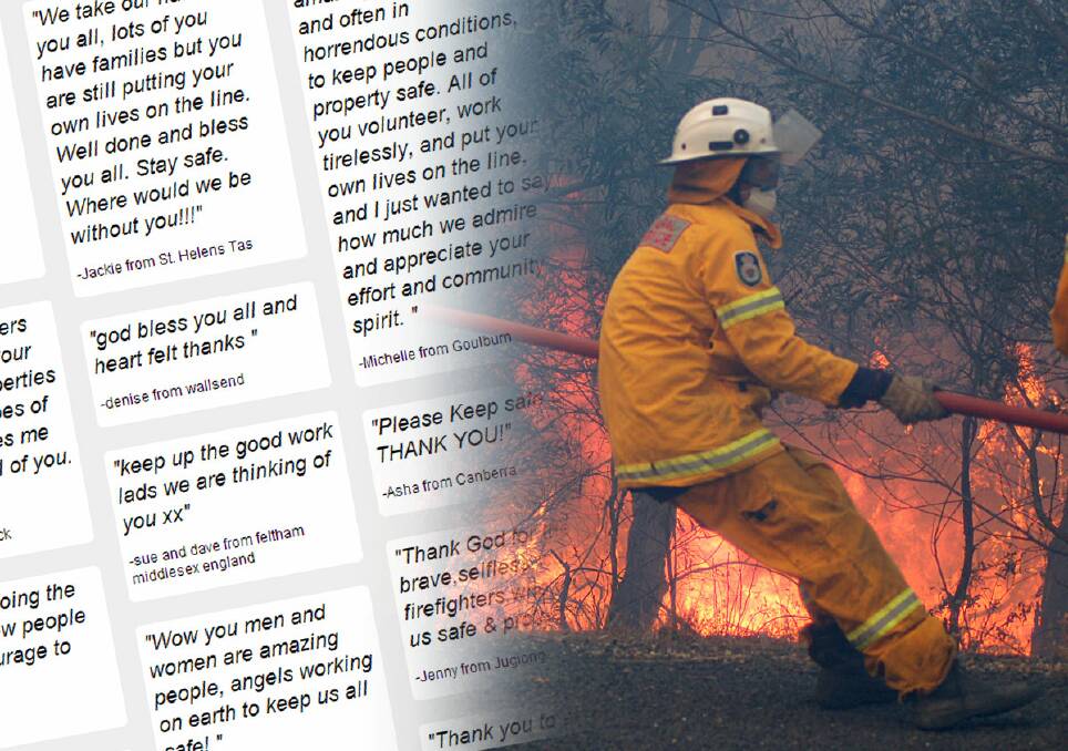 Send a message of support to our firefighters