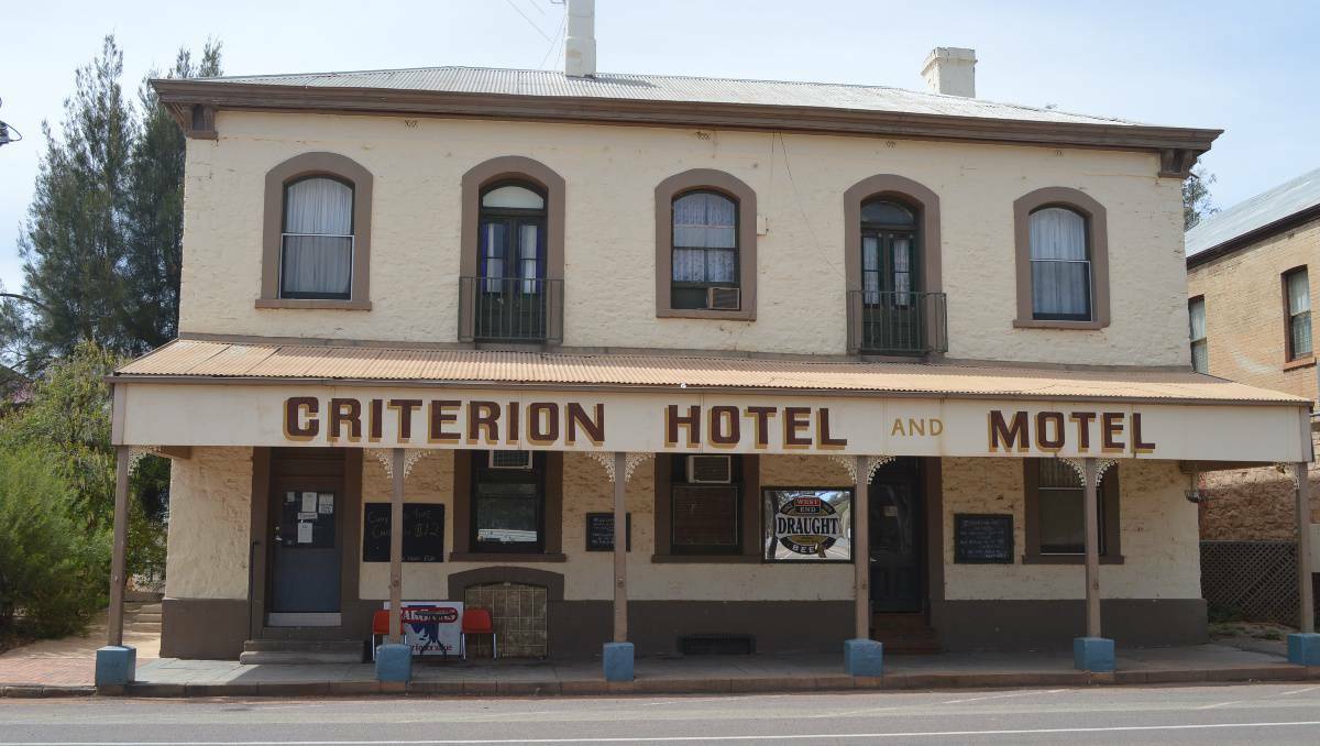 The Criterion Hotel in Quorn, one of two hotels alleged murder victim Jessie Leigh Fullerton was seen in shortly before her death.