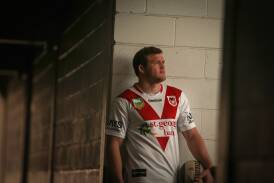 Brett Morris will play his 150th game for the Dragons on Monday night. Picture: ADAM McLEAN