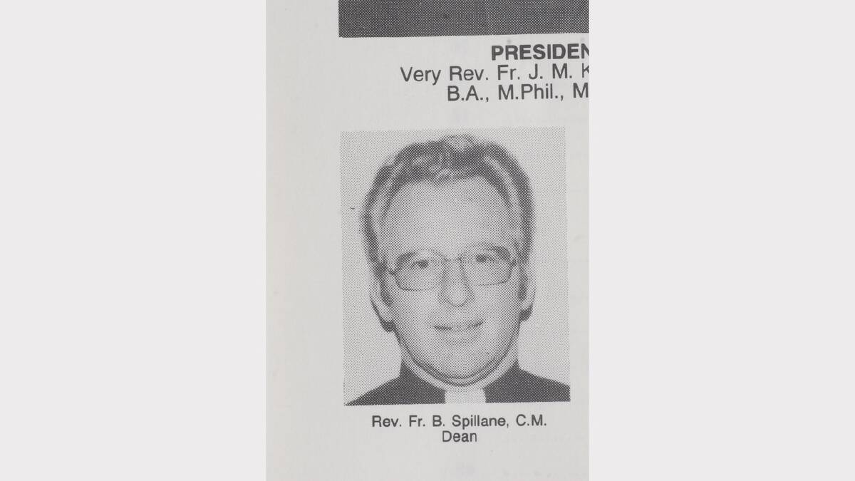 Brian Spillane, as pictured in a 1978 St Stanislaus College publication. 