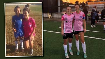Sienna Saveska once looked up to Stingrays captain Chloe Middleton, now the two are first grade teammates. Pictures supplied